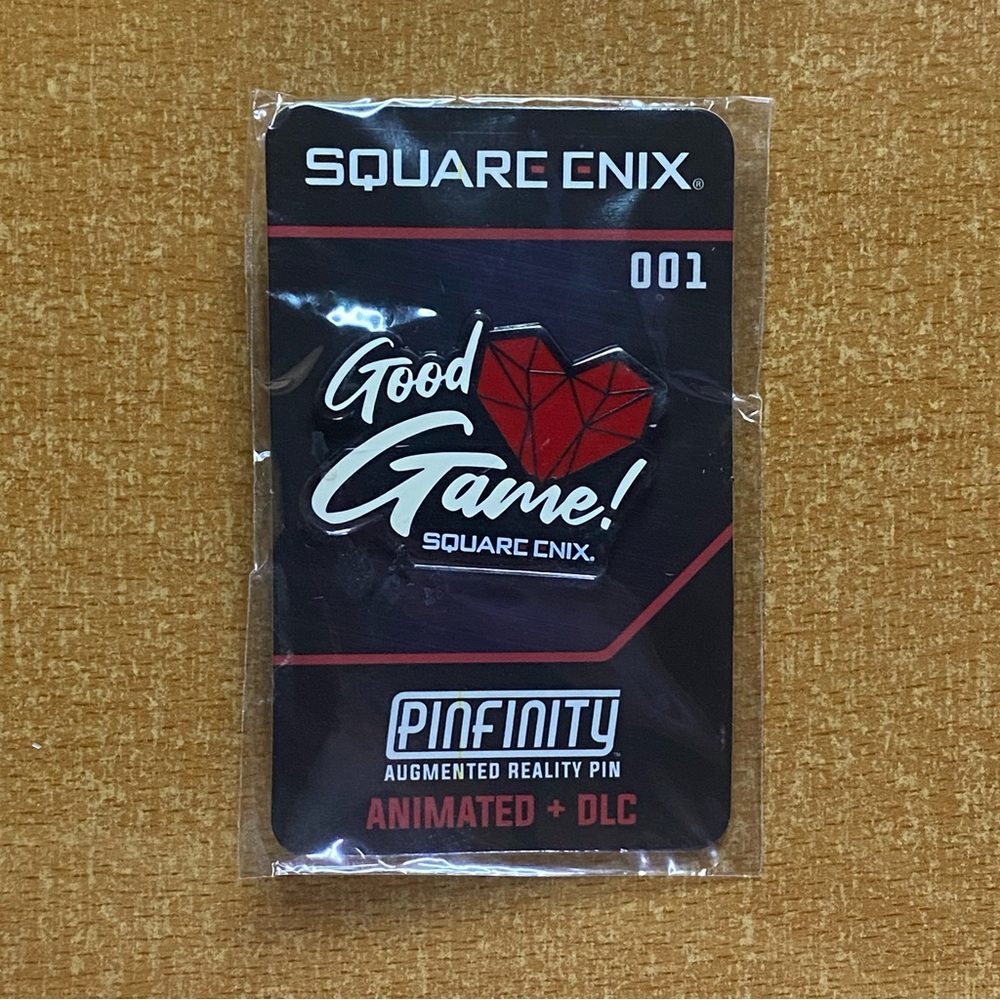 Pinfinity AR Collectible Pin x Square Enix #001 Good Game!